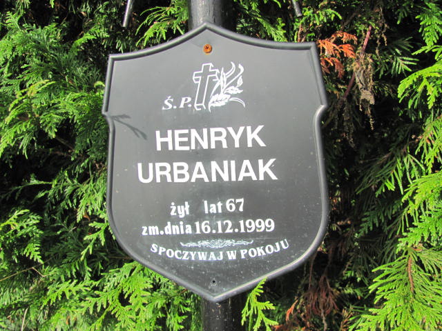 Henryk Leonard Urbaniak 1932 Zakopane Antałówka - Grobonet - Wyszukiwarka osób pochowanych