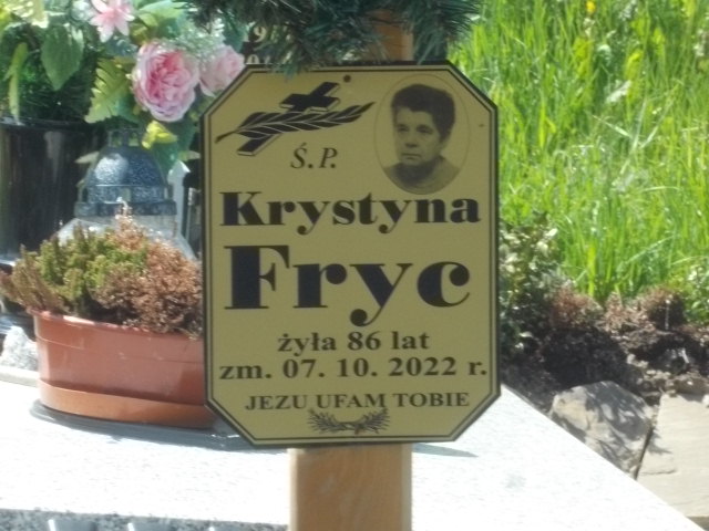 Krystyna Fryc 1936 Zakopane Antałówka - Grobonet - Wyszukiwarka osób pochowanych